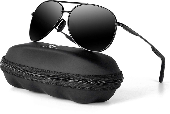 mxnx Aviator Sunglasses for Men Polarized Women UV Protection Lightweight