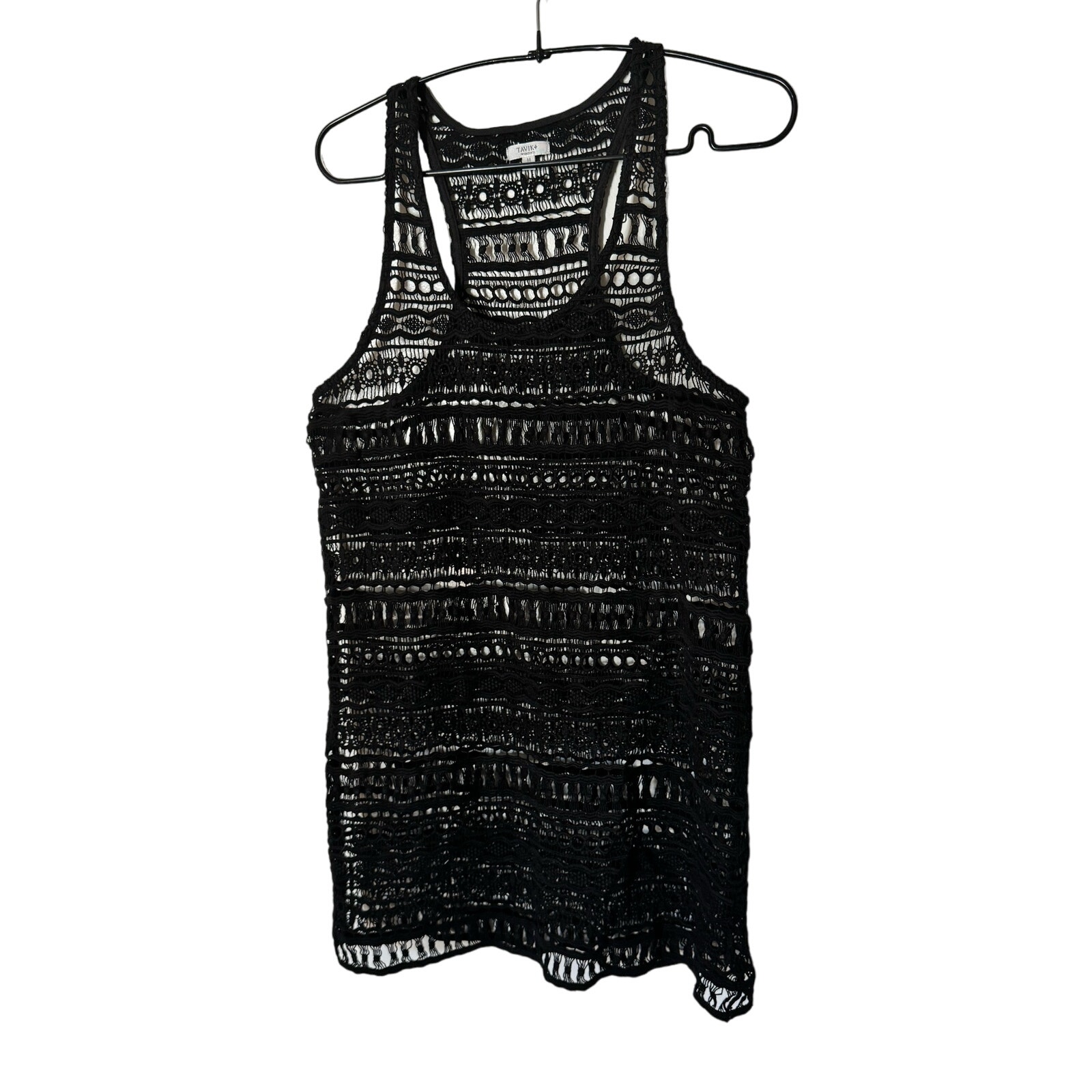 TAVIK Women's 'United' Cover-Up Tank Dress Swim Black Sz. Medium