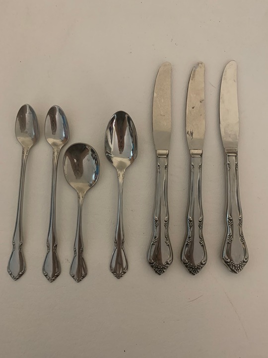 Child & Toddler Set Oneida Craft Deluxe Stainless Flatware Chateau 7 Pieces