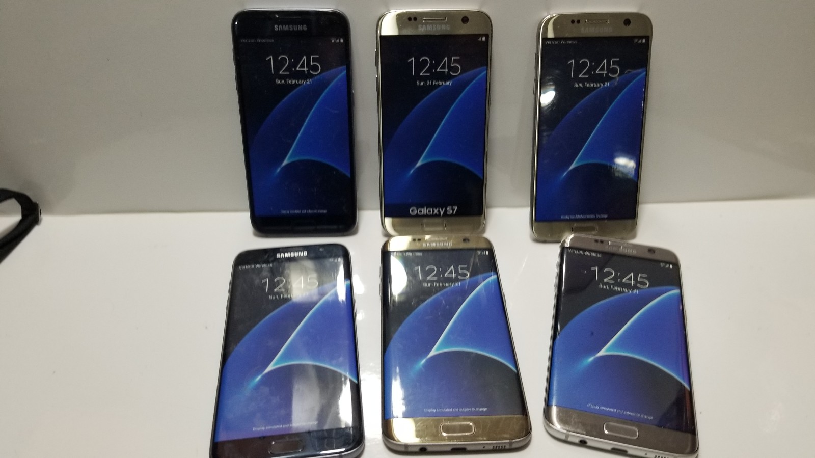 Collection of 6 Dummy Fake Display Samsung Galaxy S7 S7 edge.