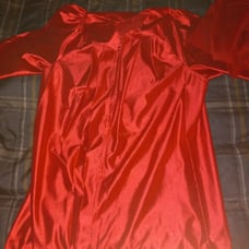 Graduation gowns red in color
