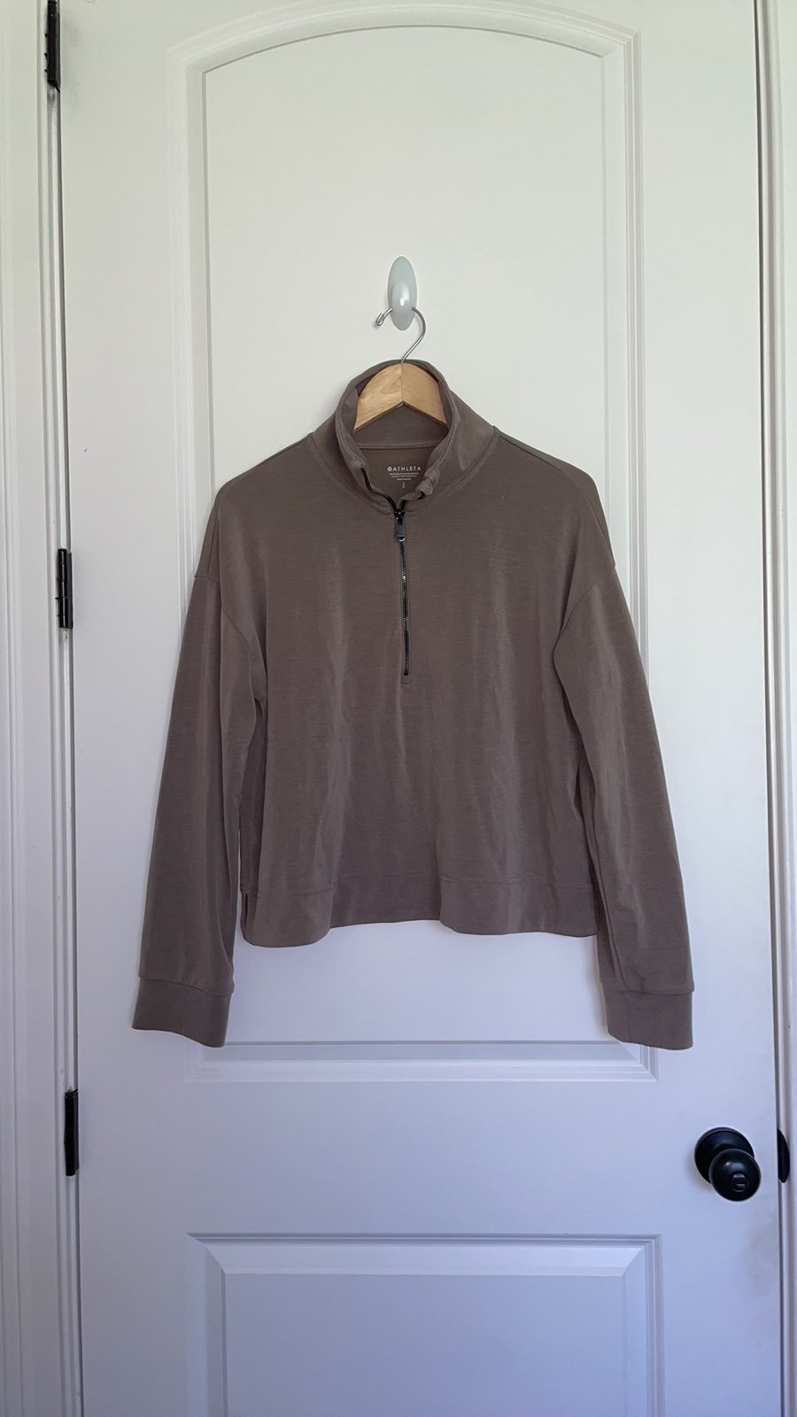 Athleta Women’s 1/2 Zip Popover Taupe L