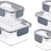 Tritan Plastic Locking Food Storage Container, 10 Pieces