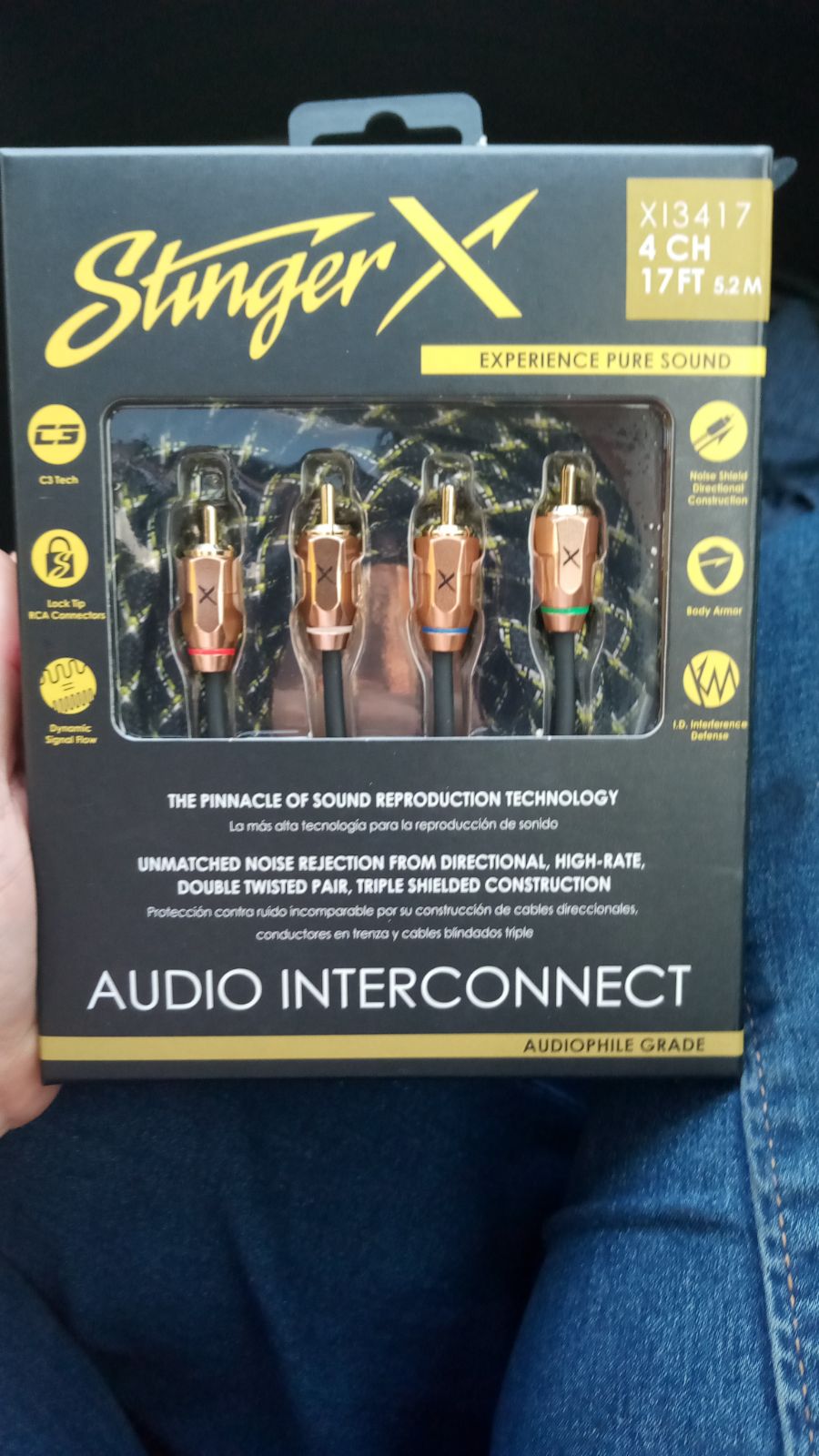 Sterio wire for car speaker