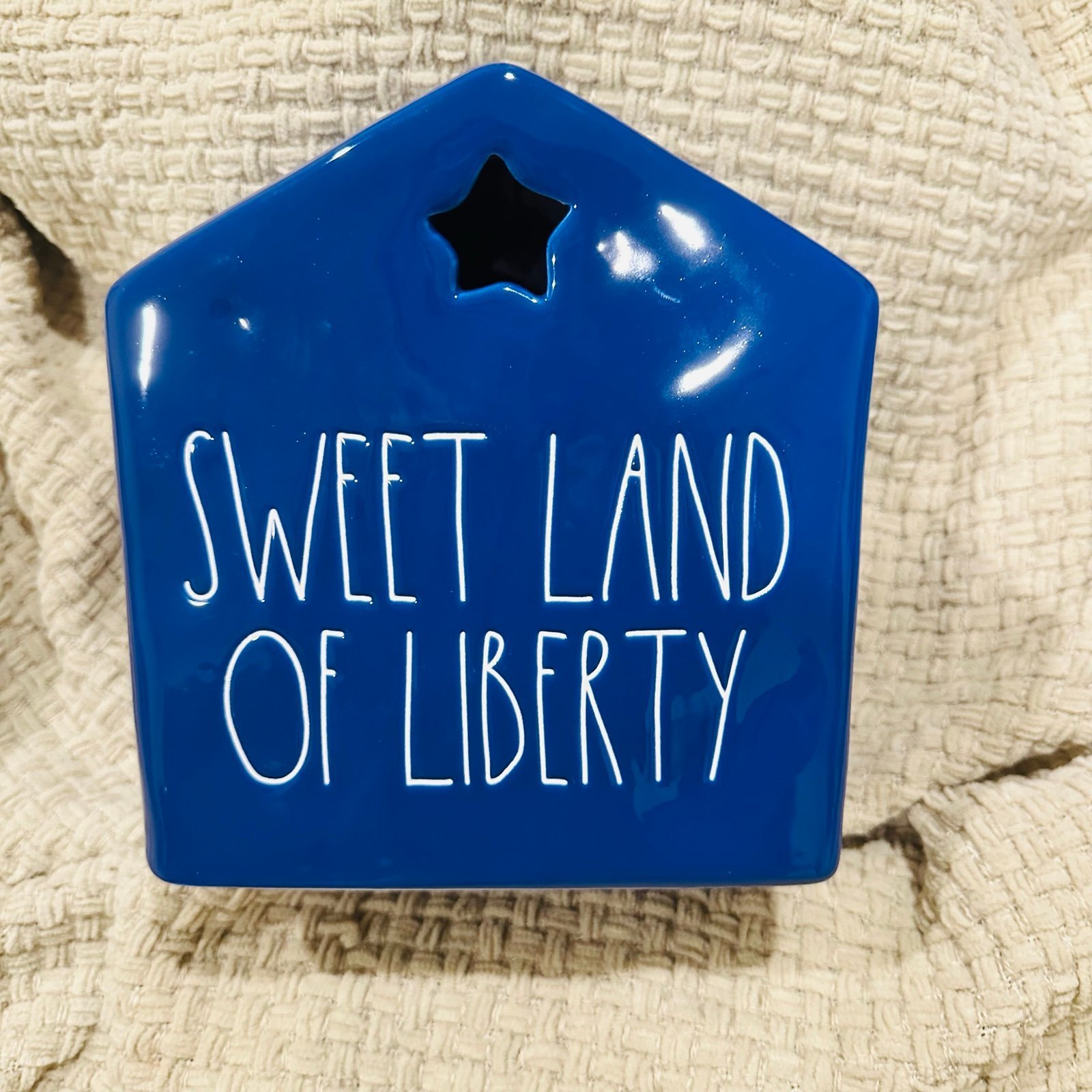 Rae Dunn Sweet Land of Liberty Candle House for 4th of July
