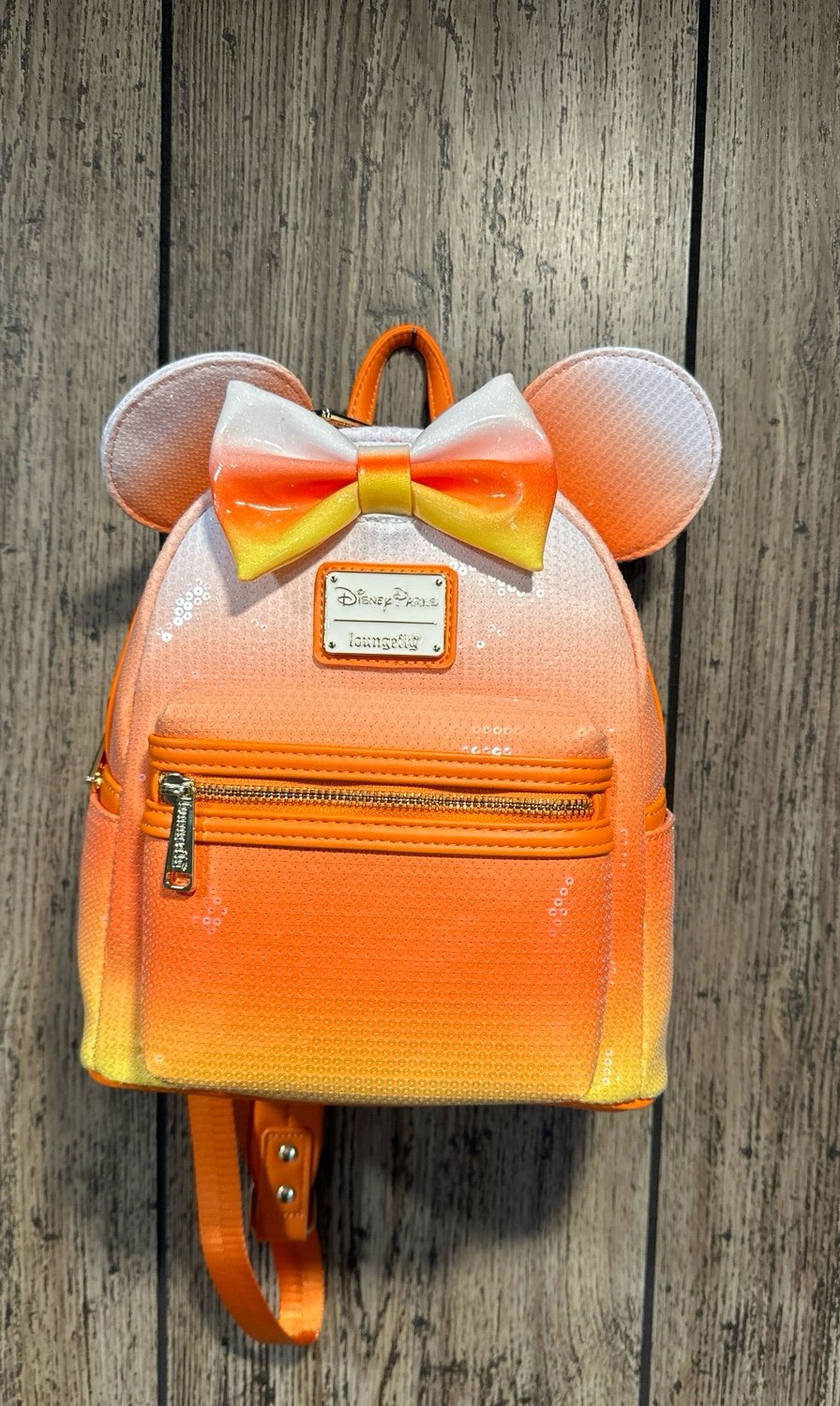 Disney Parks Halloween Candy Corn Loungefly Mini Backpack