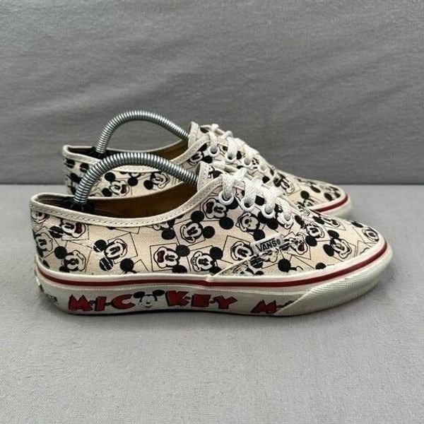 VANS Disney Authentic Womens Size 6.5 Shoes VINTAGE Mickey Mouse USA 1995