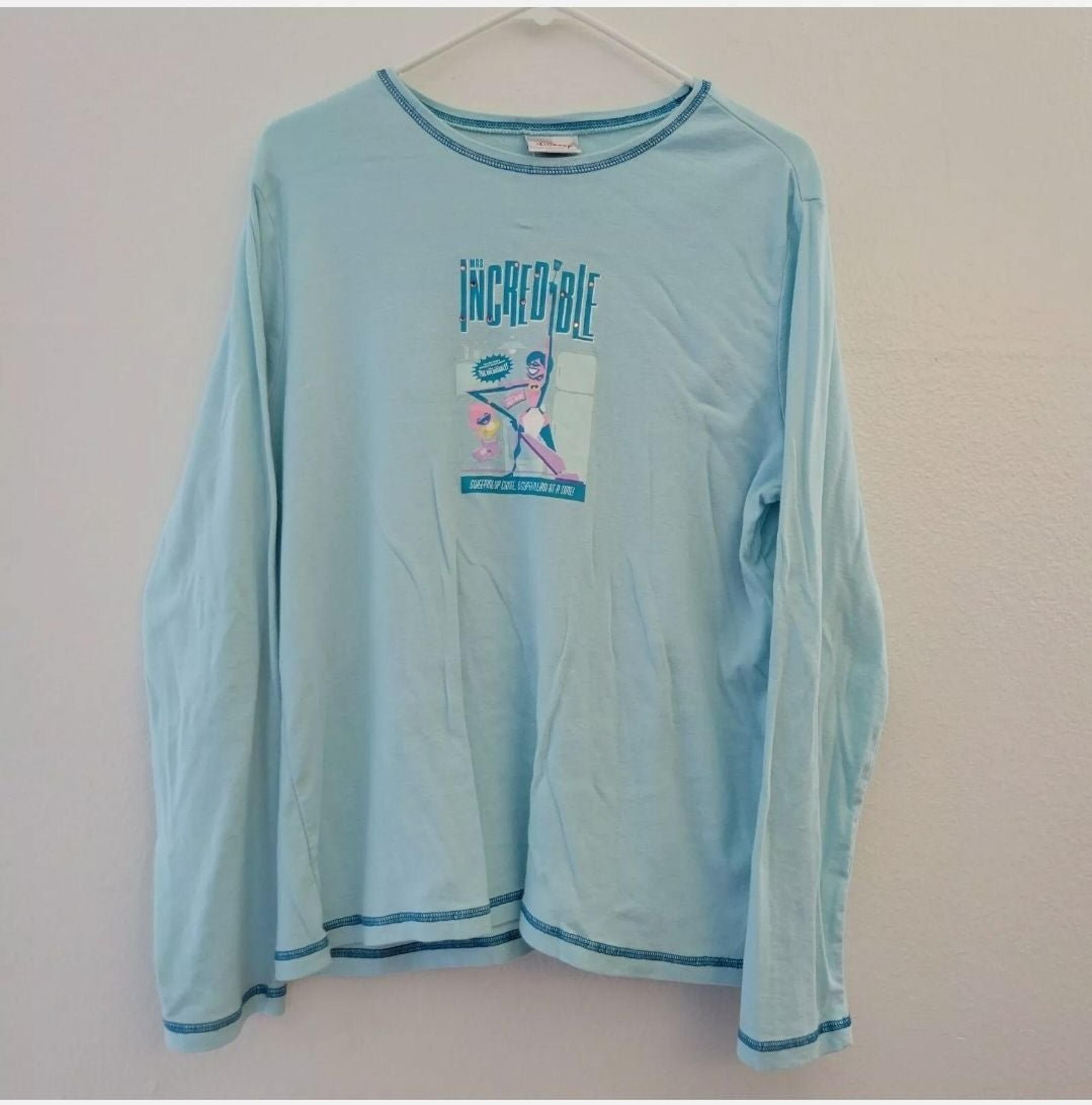 Disney Women's Mrs. Incredible Jack Jack Sleepwear Pajama Lounge Top Size L