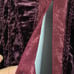 U- Maroon Textured Velvet Midi Cardigan