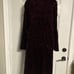 U- Maroon Textured Velvet Midi Cardigan
