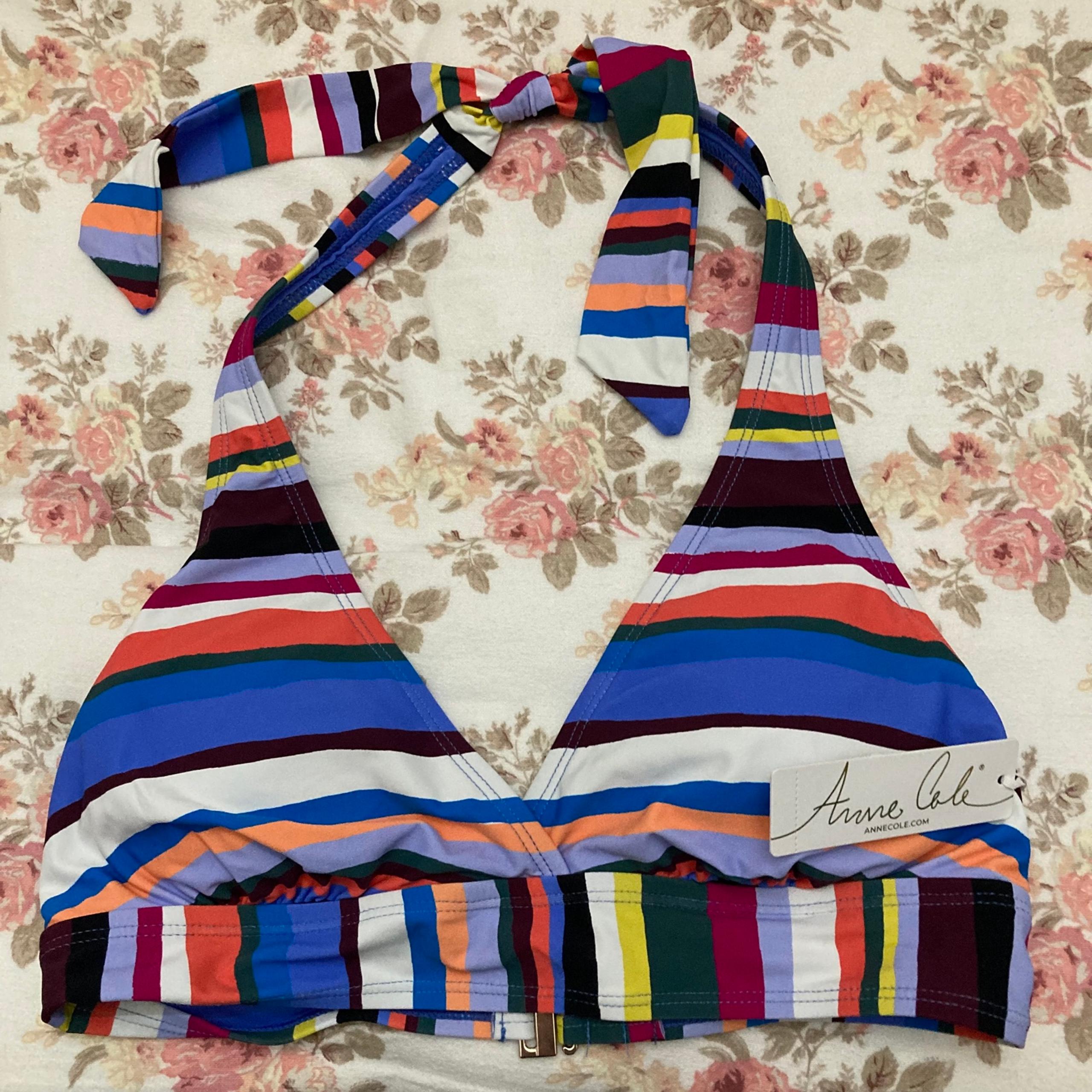 Anne Cole Multi Color Swimsuit Bikini Top