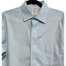 Brooks Brothers Men's Classic Pointed Collar Size 15.5-33 Non-Iron Oxford Shirt