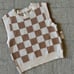 MAEVE Anthropologie checkered sweater vest medium
