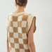 MAEVE Anthropologie checkered sweater vest medium