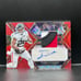 Tyler Allgeier 2022 Select Neon Red Pulsar Rookie Patch Auto RPA