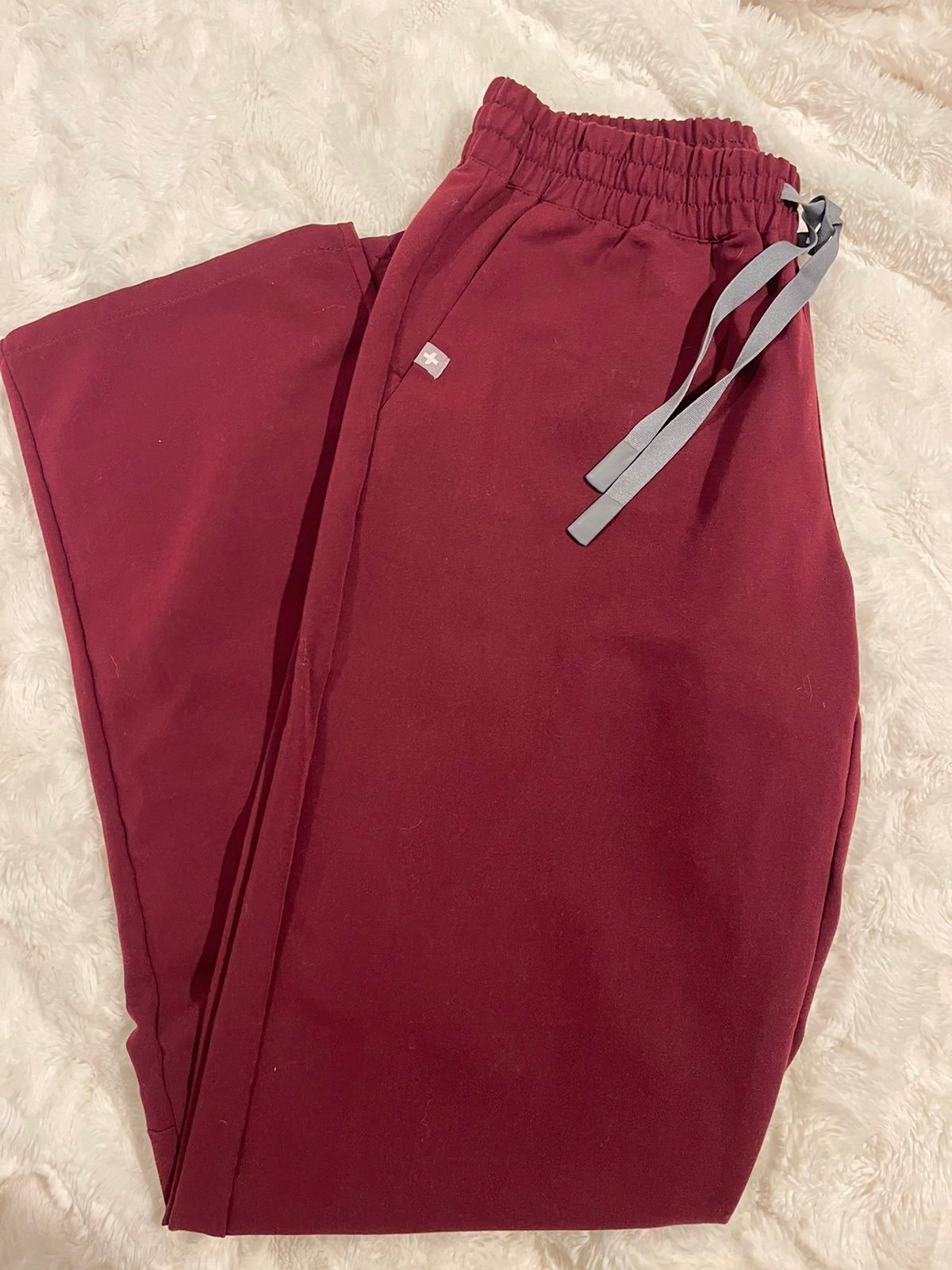Figs Burgundy pants