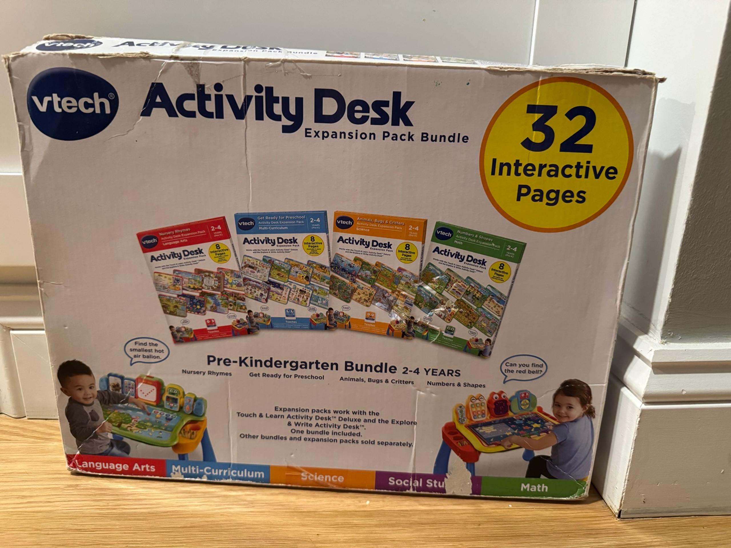 activity desk expansion pack bundle pre-kindergarten preschool 2-4 years. - VTech