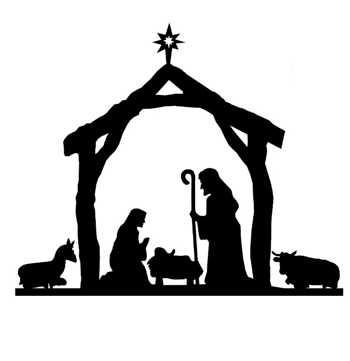 SC Metal Art Nativity Scene Black Color
