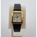 Ladies Accutron 27B02 Square Gold Tone SS Brown Leather Vintage Quartz Watch