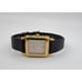 Ladies Accutron 27B02 Square Gold Tone SS Brown Leather Vintage Quartz Watch