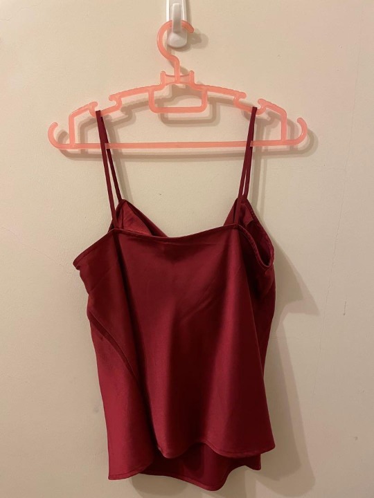 Cowl neck cami top