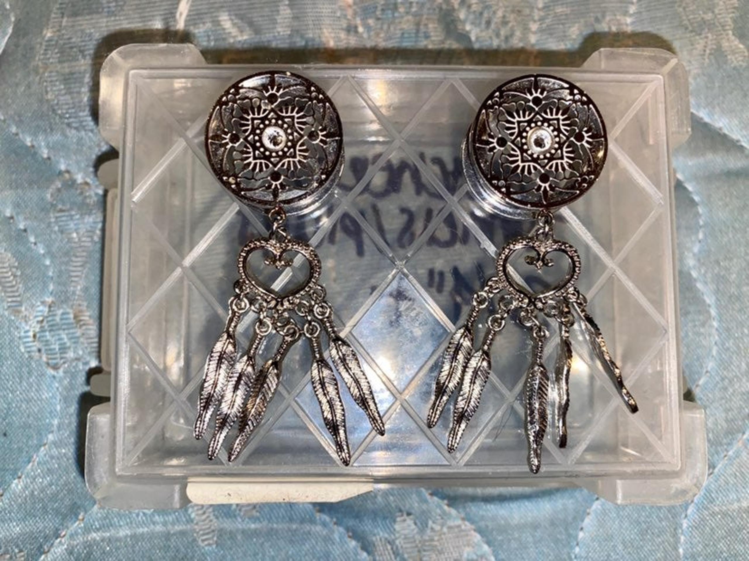 Metal Dangle DreamCatcher Plugs