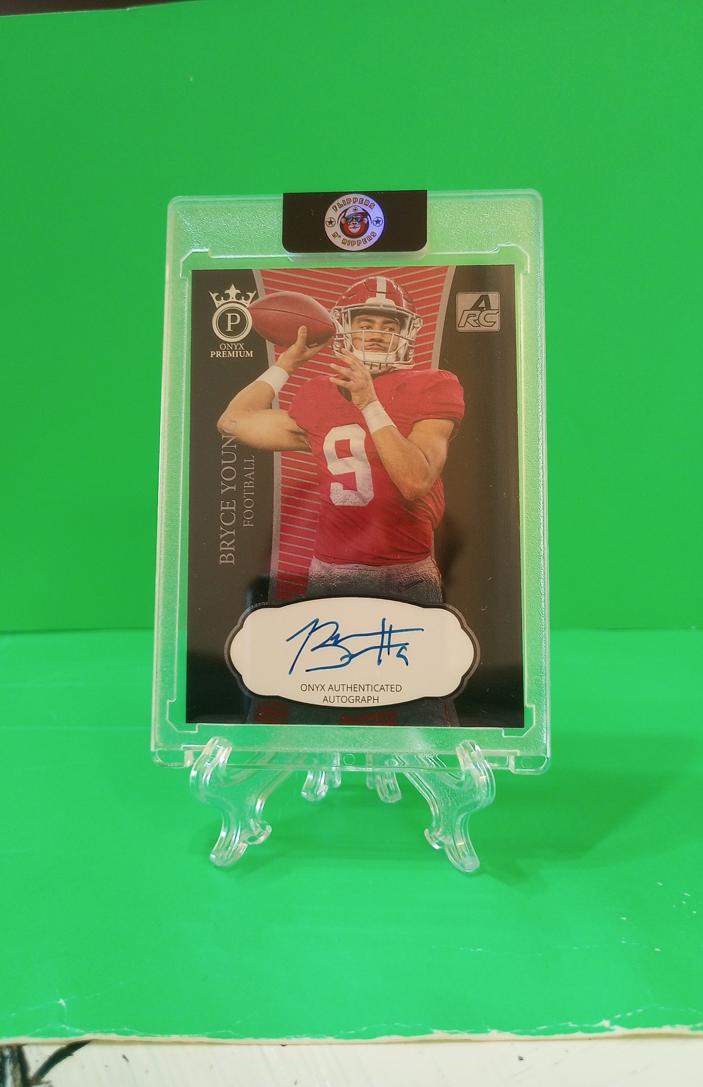 AUTO RC BRYCE YOUNG ROOKIE ON CARD AUTOGRAPH ONYX PREMIUM 2021 ALABAMA PANTHERS