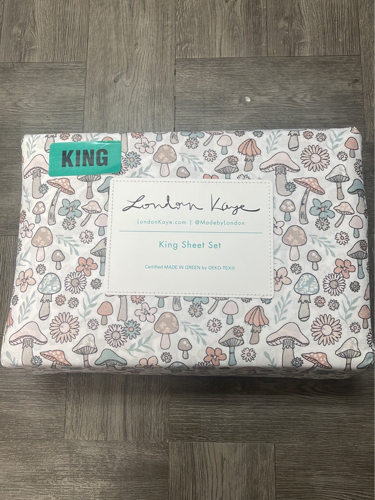 London Kaye Mushroom Sheet Set