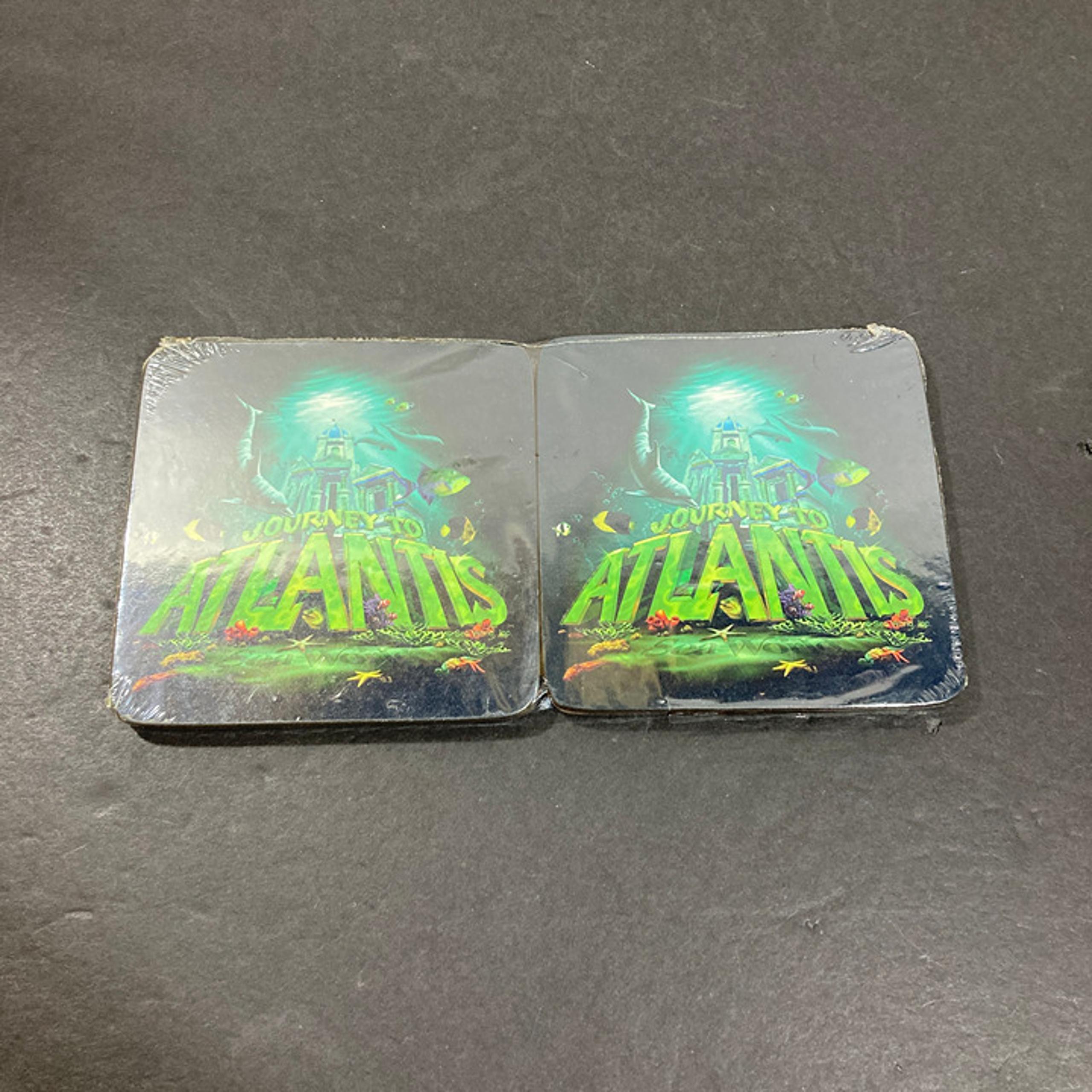 SeaWorld Journey To Atlantis Coasters Souvenir Vintage Theme Park Exclusive