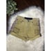 One Teaspoon olive green distressed Aztec striped side denim shorts sz 8/26