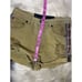 One Teaspoon olive green distressed Aztec striped side denim shorts sz 8/26