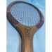 Rare Antique FJ Bancroft Wood Tennis Racket Volley