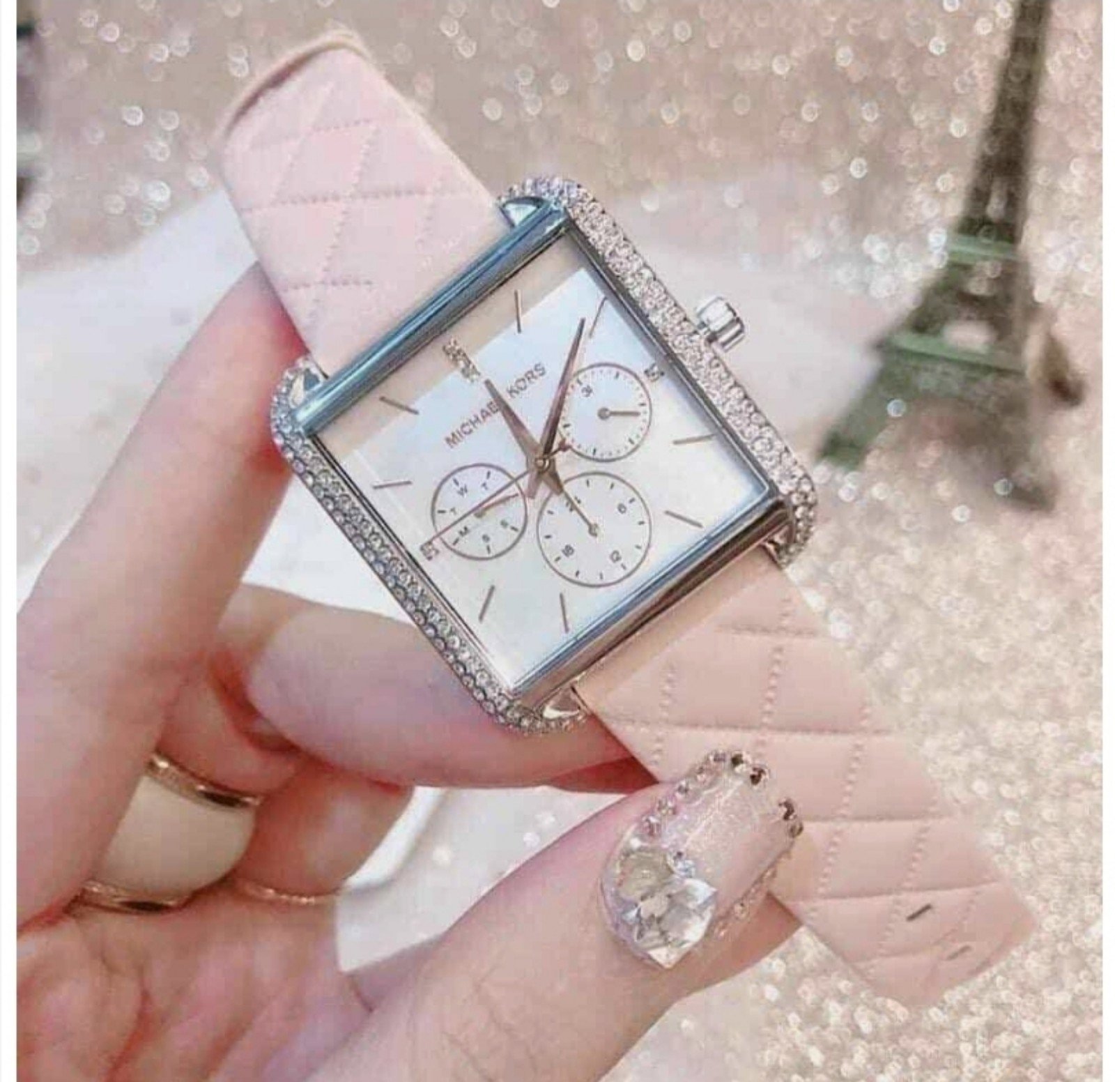 michael kors watch pearl face