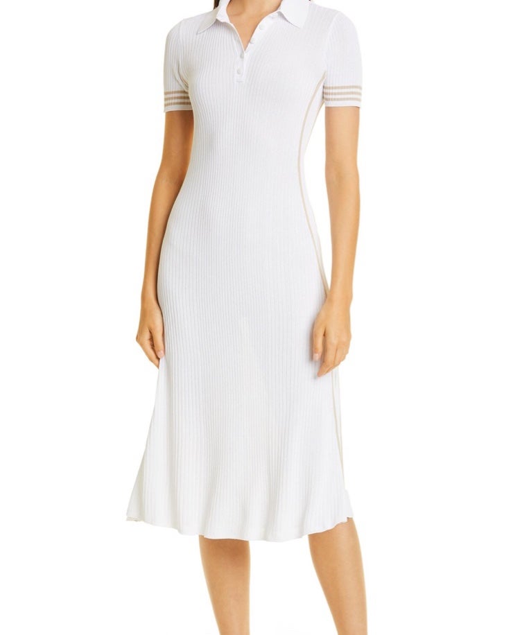 NWT rag & bone Peyton Polo Knit Dress SZ-L