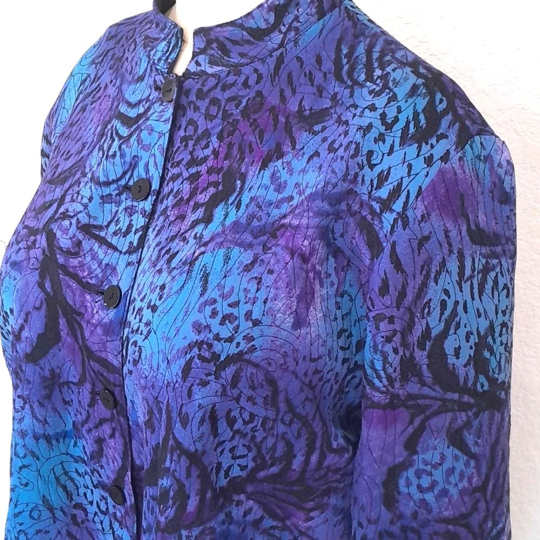 Chico's Silk Embroidery Jacket
