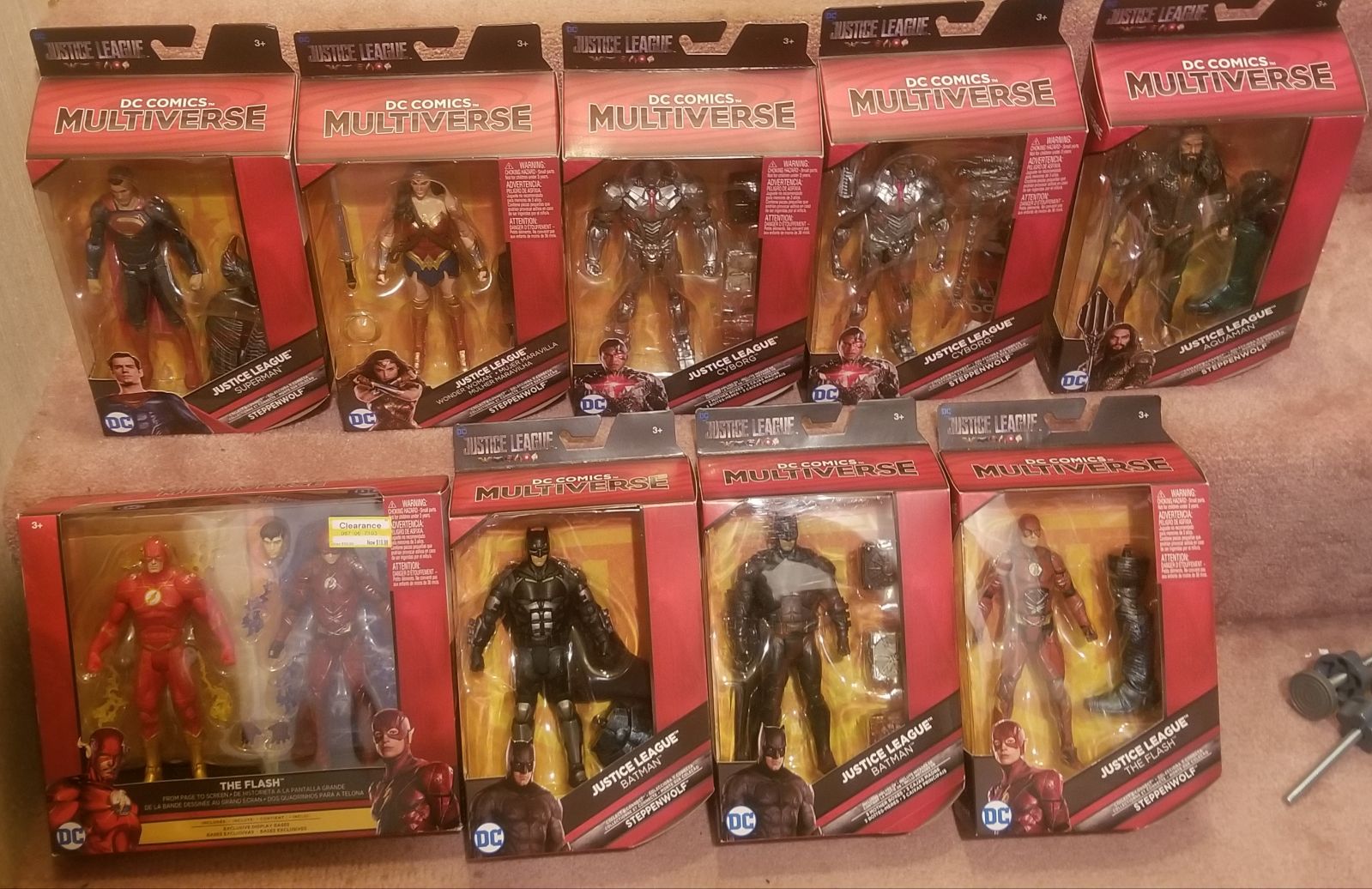 JUSTICE LEAGUE MOVIE LOT OF 10 EXCLUSIVE