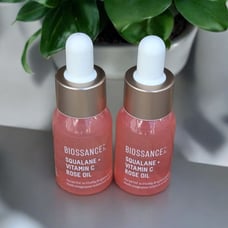 NWT BIOSSANCE Squalane + Vitamin C Rose Oil, Advanced Facial Oil Brightening (2)