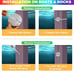 HUSUKU GT6 Underwater Boat Dock Lights, 2x6000LM, 60° Beam Angle, 12V RGB 60W