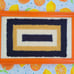 Vintage Punch Needle Mod Geometric Crewel