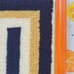 Vintage Punch Needle Mod Geometric Crewel