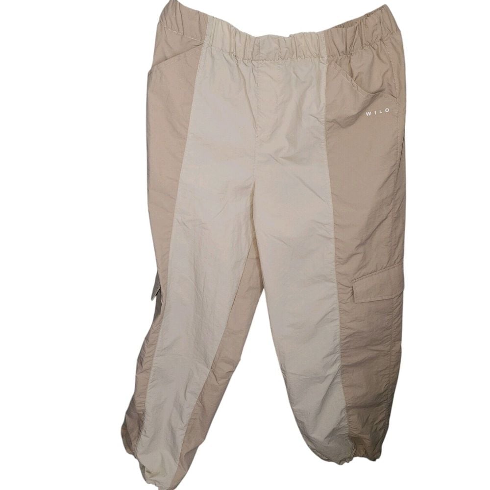 Wilo The Label Womens Parachute Cargo Pants Size Medium, 2 Tone Clay NWT 88