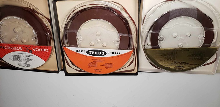 Reel to Reel Music Tapes 4 Track ( Lot 5 - 6 Reel Tapes ) (Very Good Condition)