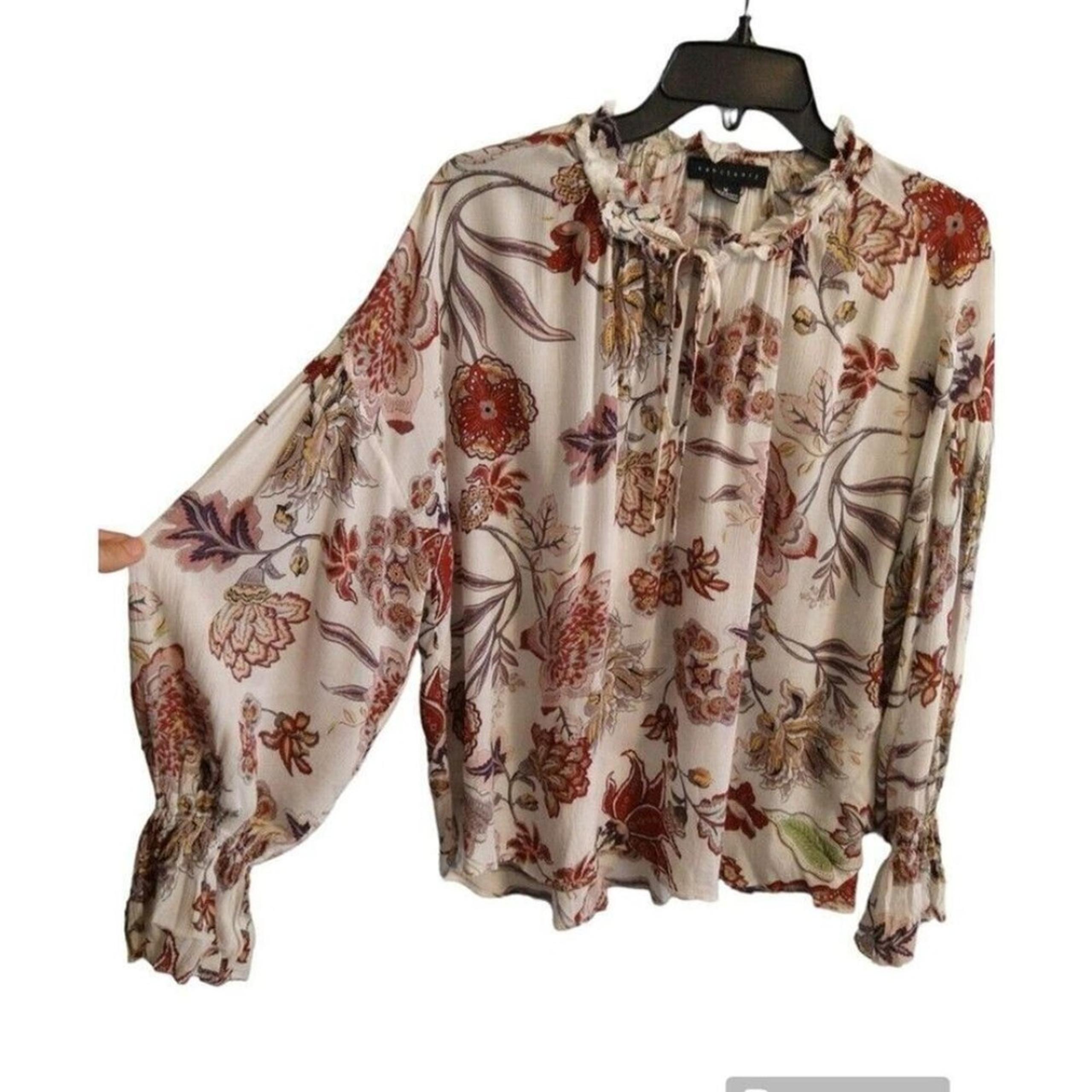 Sanctuary Anthropologie floral Blouse Md boho, cottage core,peasant