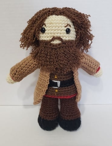 Handmade Crochet Hagrid Amigurumi Doll from The Harry Potter Series Collection