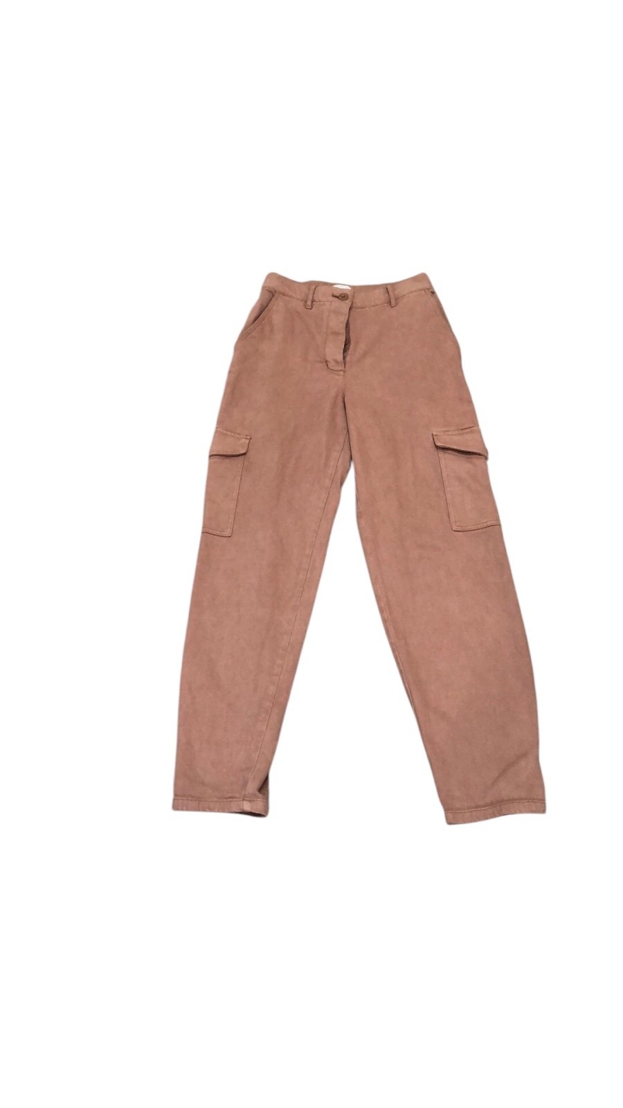 Aritzia Wilfred Modern Cargo PantS Size 4 Blush Pink Twill