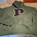 NEW XXL VS PINK DEEP FOREST GREEN PINK SPIRIT FULL ZIP HOODIE