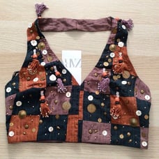 Rare Zara Boho Embellished Cropped Top