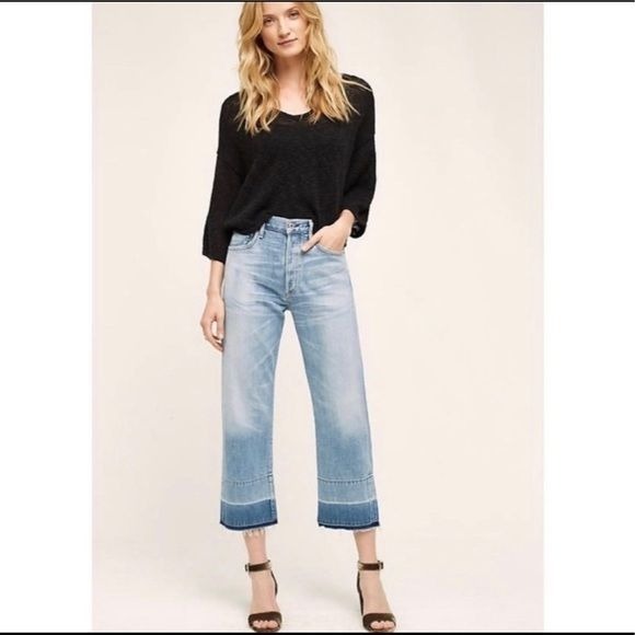 Citizens of Humanity High Waisted Cropped Jeans