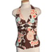 Trina Turk Beaded Floral Halter Top Size 8
