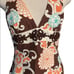 Trina Turk Beaded Floral Halter Top Size 8